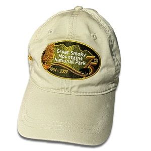 Great Smoky Mountains National Park 75th Anniversary Adjustable Unisex Hat 🧢